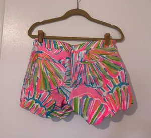 Lilly Pulitzer Buttercup Scallop Shorts Womens 2 Shellabrate Pink thumbnail 6
