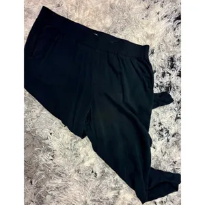 Nine West Womens XL Black Lace Trim Waistband Dress Pants Straight Leg‎ Trousers thumbnail 4