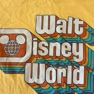 Disney‎ World yellow vintage inspired T-shirt size Medium thumbnail 2