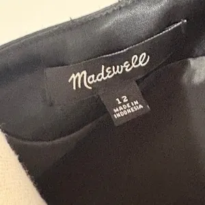 Madewell Black Satin Button Front Vest Sz 12 thumbnail 5