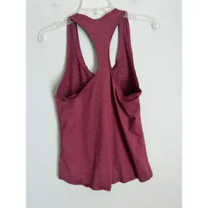 Vuori Lux Racerback Performance Tank Top Burgundy Women's Size Med Heathered thumbnail 3