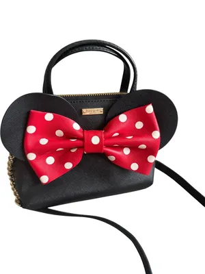 KATE SPADE x Minnie Mouse Disney Black Saffiano Leather Crossbody Bag thumbnail 8