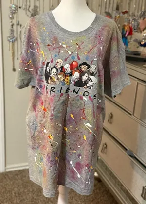 Tie dye Bad guys‎ FRIENDS short sleeve shirt thumbnail 1