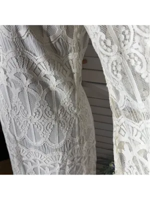 Tacera boho dress cream lace victorian bell sleeves romantic coquette fairy S thumbnail 16