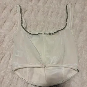 Pretty Little Thing Corset Top White thumbnail 3