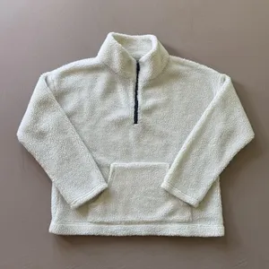 J.Crew Sherpa popover Quarter Zip jacket thumbnail 4