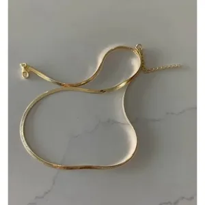 NEW Unisex 2mm‎ Gold Filled Layering Herringbone Chain Necklace 18-20” thumbnail 14