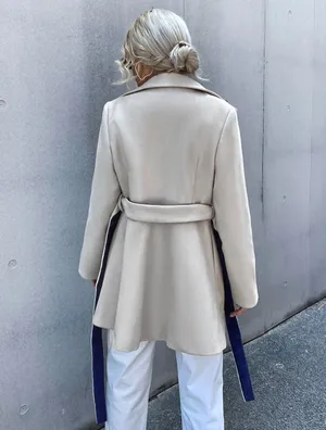 SheIn Lapel Coat thumbnail 6
