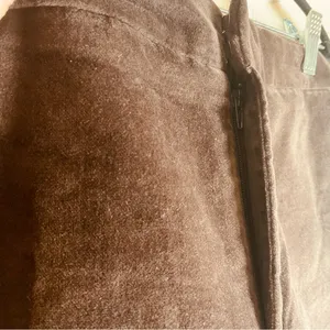 Zara Faux Suede High-Waisted Mini Shorts - Chocolate Brown - Size XXL thumbnail 4