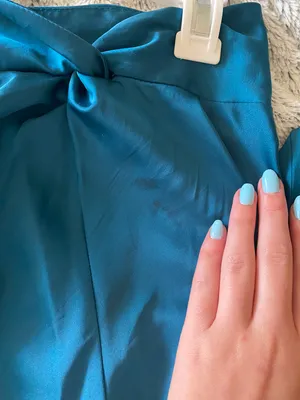 Forever 21 Teal Midi skirt thumbnail 5