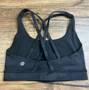 Lululemon Energy Bra Medium Support B-D Cup Heritage 365 Camo Deep Coal Multi thumbnail 1