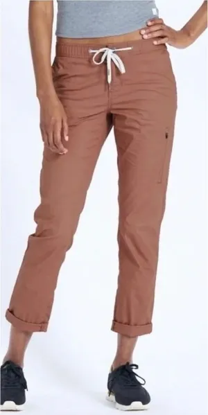 Vuori Womens Ripstop Pants Mauve Dusty Rose Pink Drawstring Cargo Medium thumbnail 1