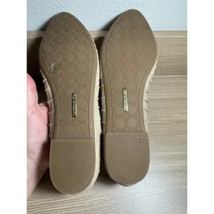 Louise et Cie Ashlin Beige Leather Pleated Ballet Flats Pointed Toe Box Size 37 thumbnail 8