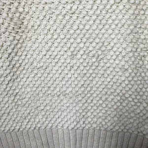 American Eagle Outfitters Ivory White Popcorn Knit Sweater Wool Alpaca Blend M thumbnail 4