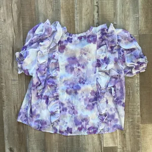 For Love & Lemons ruffle front zinnia blouse size XS thumbnail 6