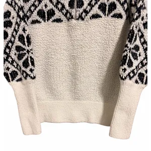Pilcro Maia Cropped Quarter-Zip‎ Pullover Sweater Women's Size Small thumbnail 5