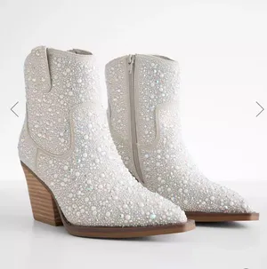 Bedazzled Booties Size 10 thumbnail 2