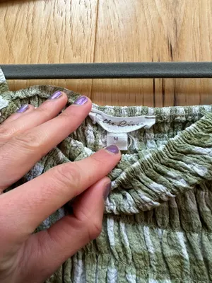 Green Gingham Top Size M thumbnail 3