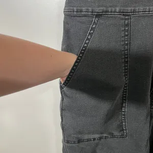 Aerie Denim Jumpsuit in Charcoal Gray Utility Size Large thumbnail 10