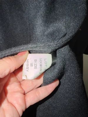 Vintage TRENDZ Black Wool Pea Dress Coat Cottagecore 80s 90s thumbnail 5