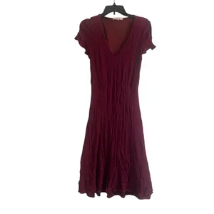 ✨WAYF Blouson Midi Burgundy Sz Medium Dress✨ thumbnail 4