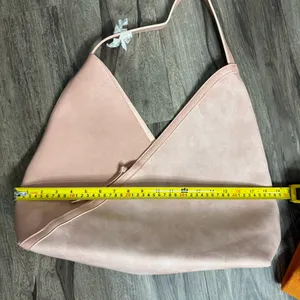 ULTA Beauty Pink/Blush Faux Leather Suede Very Large Tote Bag/Shoulder Purse thumbnail 8