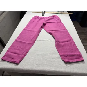 Sunbelt Women's XL Magenta Pink 100% Linen 2 Piece Shirt and Pants Set USA Made thumbnail 6