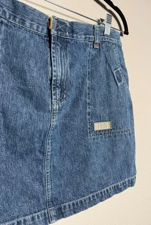 Vintage Y2K American Eagle Denim Blue Mini Skirt thumbnail 1
