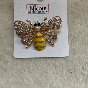 Rhinestone & Enamel Bee Yellow thumbnail 2