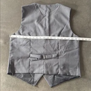 Women’s Gray Slim Fit 3 Piece Formal Tuxedo Suit Satin Peak Lapel Size XL NWT thumbnail 9