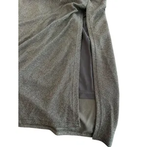 Dress Forum Los Angeles Metallic Shimmer Ruched Mock Neck Midi Dress Silver Gold thumbnail 5