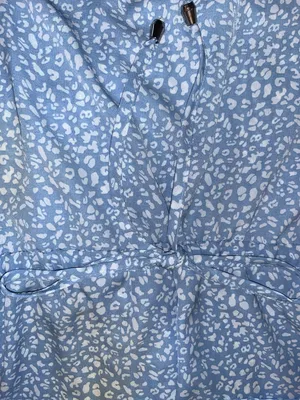 SheIn Baby Blue cheetah print dress thumbnail 3