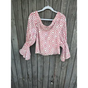 Alexis printed off the shoulder blouse size S thumbnail 3