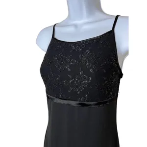I.N. San Francisco Womens Size S Black‎ Vintage Maxi Gown thumbnail 4