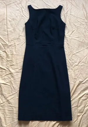 Express LBD Dress Black Midi Small 3/4 thumbnail 1
