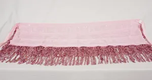 Pink Sequin Belly Dance Hip Scarf Tassel Wrap Sparkly Fringe Skirt ONE SIZE thumbnail 8