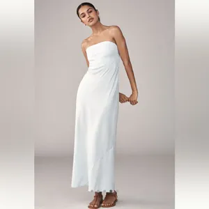 Anthropologie The Tilda Linen Blend Slip Dress thumbnail 4