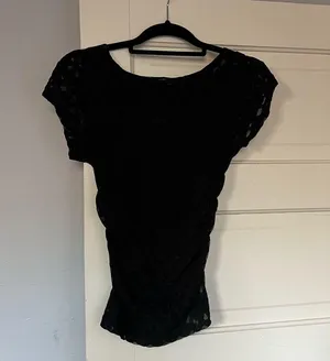 Black lacy free people top thumbnail 1