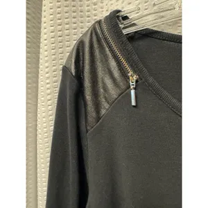Rafaella Women's 100% Cotton Black Long Sleeve Zipper Accent Shoulder Blouse‎ XL thumbnail 7
