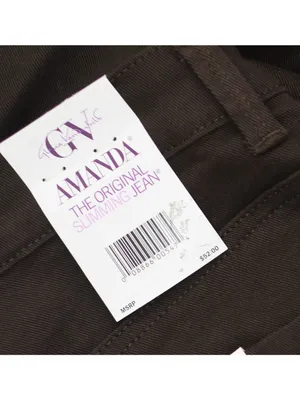 NWT Gloria Vanderbilt Amanda Classic Straight Leg Jeans Coffee Roast Brown 20W thumbnail 9