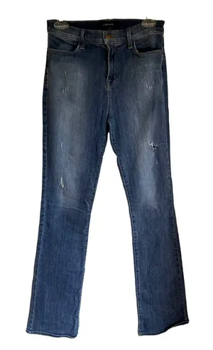 J Brand Distressed Bootcut Blue Jeans Size 28 x 34 thumbnail 1
