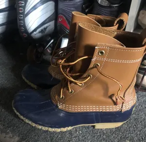 L.L.Bean Tan/Navy Bean boots thumbnail 3