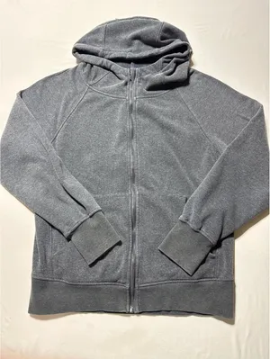 Earth Yoga XL Gray Sustainable Organic Cotton Zip-Up Hoodie thumbnail 1