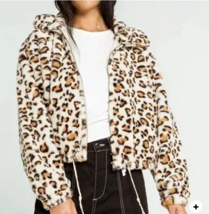PINK Leopard Print Jacket thumbnail 1