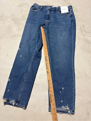 Abercrombie & fitch skinny high rise Distressed Jeans 30/10R curve love MSRP$89 thumbnail 5