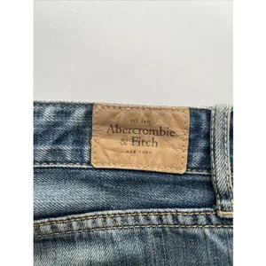 Abercrombie & Fitch Button Fly Cuffed Denim Shorts Size 6 thumbnail 6