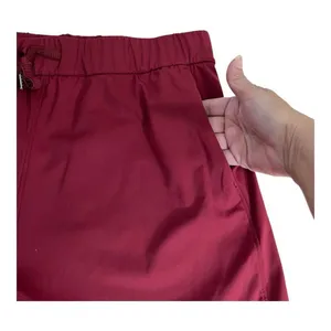 Willit Women's Red Burgundy Active Shorts Size L Pockets Elastic-Waist Sports thumbnail 13