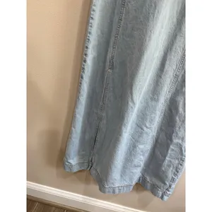 Universal Threads Chambray Denim Maxi Dress Cotton‎ Minimalist XS thumbnail 8