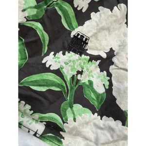 Hill House The Ellie Nap Dress Women XS Green Black Floral Smocked Cotton EXCL thumbnail 5