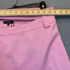 BY.DYLN Hendrix Corset Pink‎ Pinstripe Square Neck Crop Top DL2581 Womens Large thumbnail 13